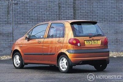 Zadní partie vozu Daewoo Matiz