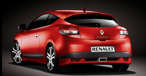 Renault Mégane Coupé – zadní pohled