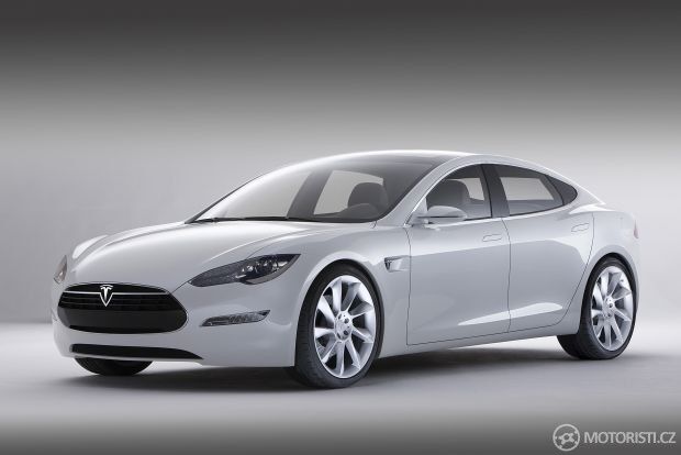 Tesla Model S – přední pohled